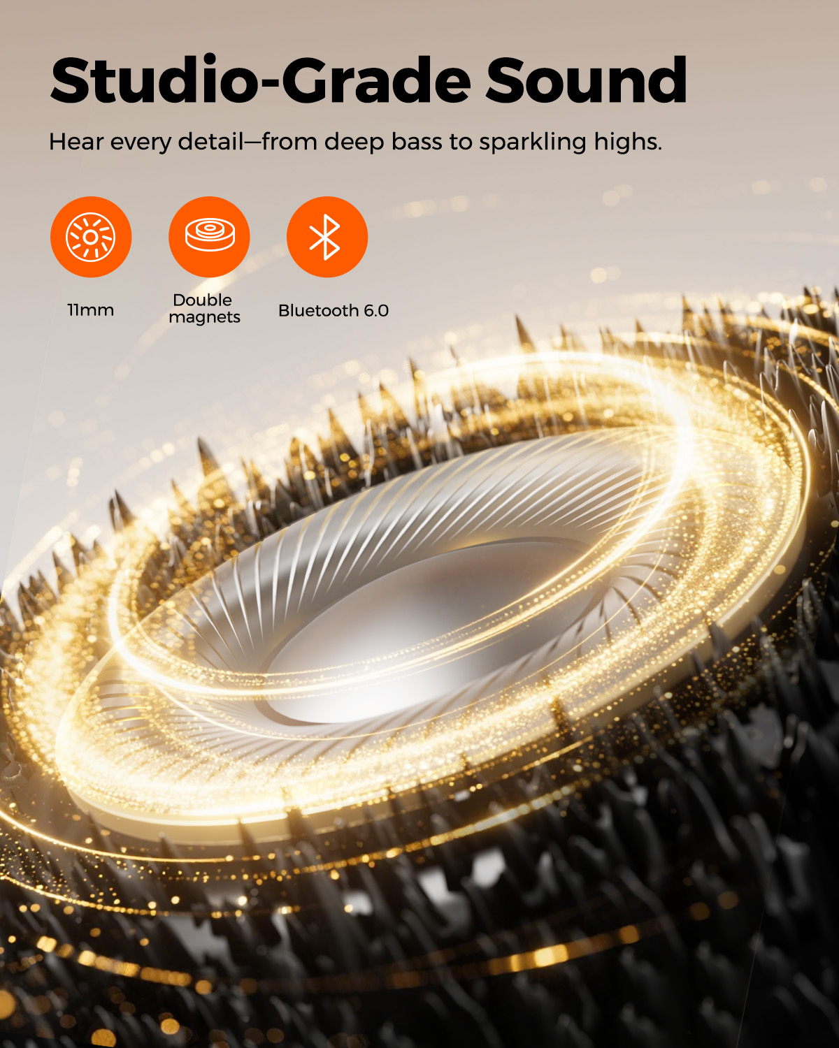 TRUEFREE HD-100 Neckband Sports Earphones, 11mm Dual-Magnetic Driver Wireless Headphones, 20H Playtime, IP67 Waterproof, Fast Charge, AI Noise Cancellation, Ultra-Low Latency, App-Enhanced EQ